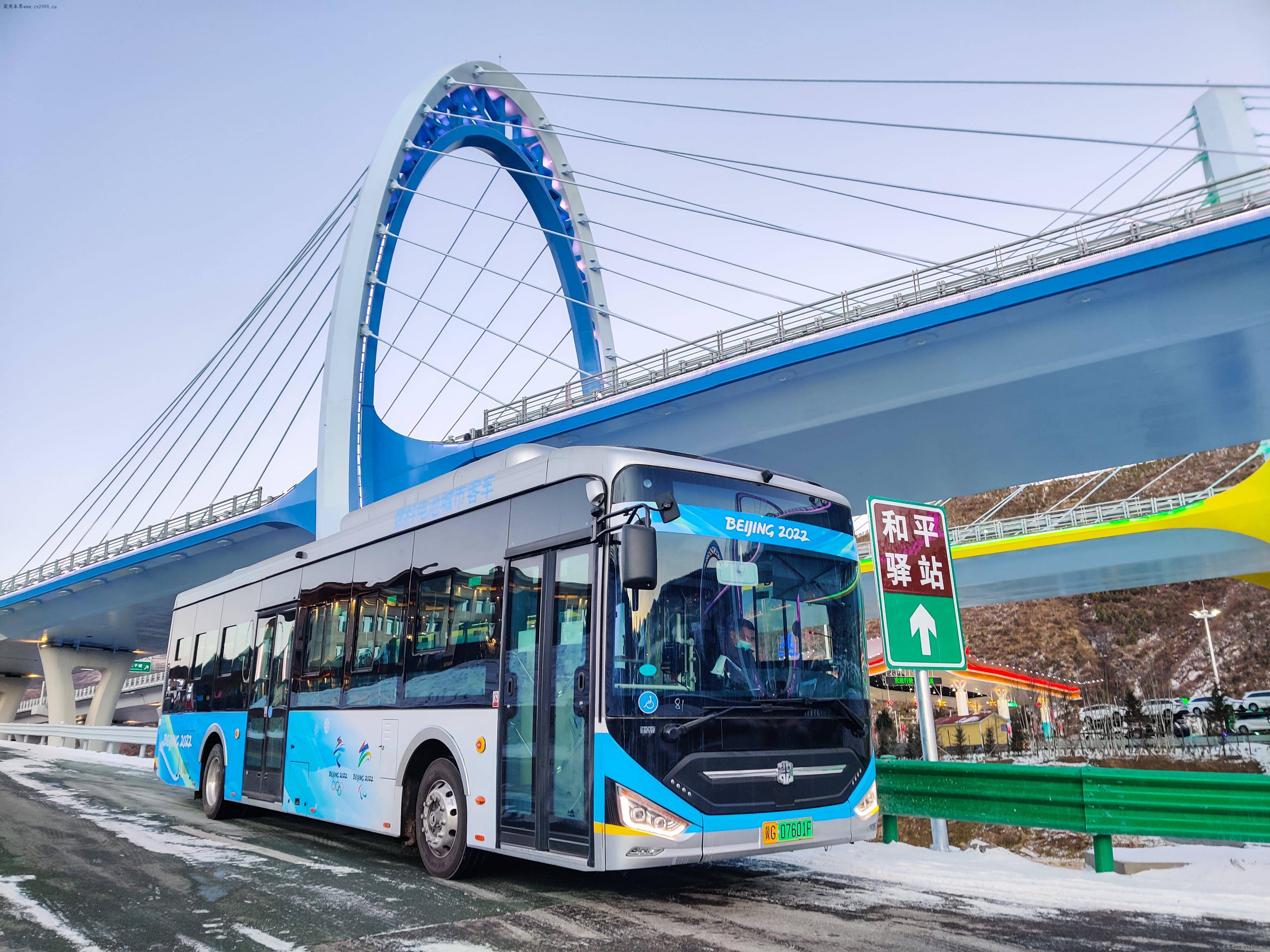 氢燃料电池城市客车图片