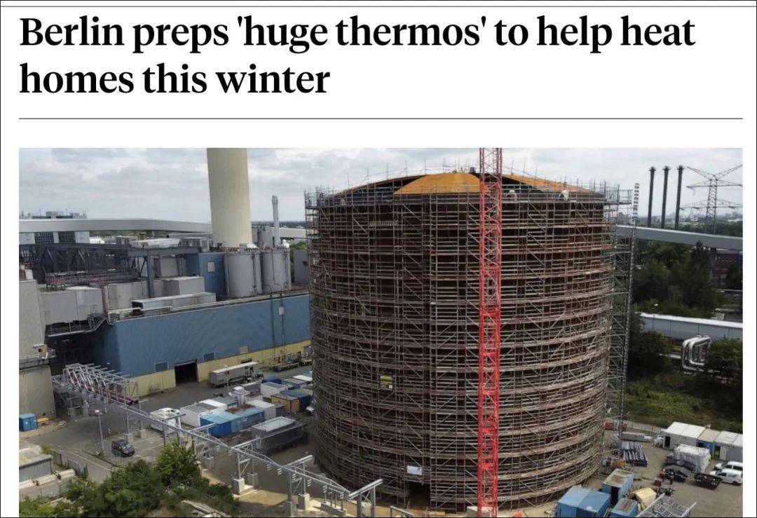 Berlin preps 'huge thermos' to help heat homes this winter