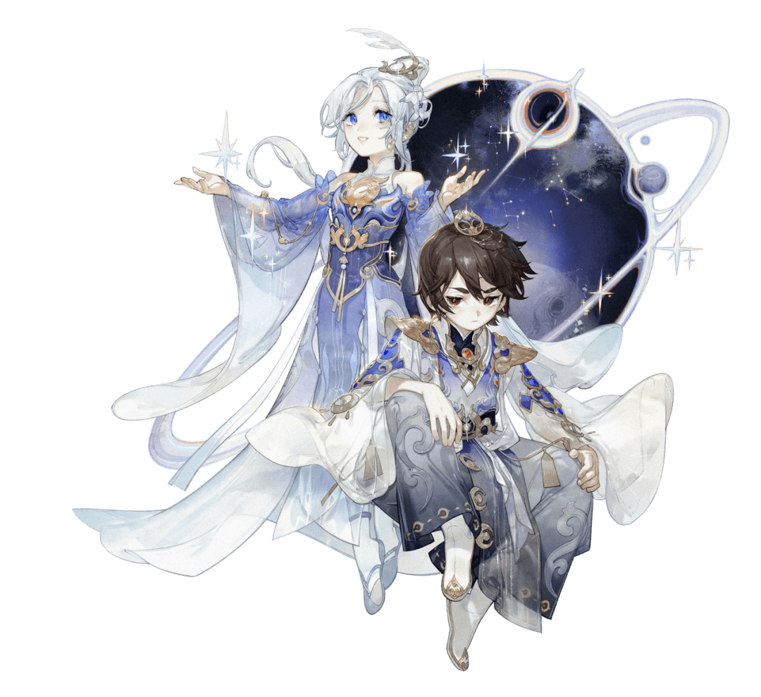 买时装送头饰鎏金宝鉴限定星影鎏金时装星辰如梦头饰展示