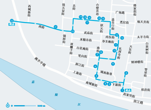 阆中古城旅游线路指南