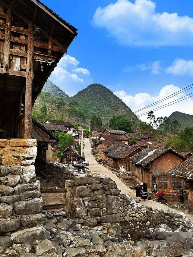 图/邓明 摄影「平流古寨」吊脚楼上听壮歌在隆林的金钟乡,有一座