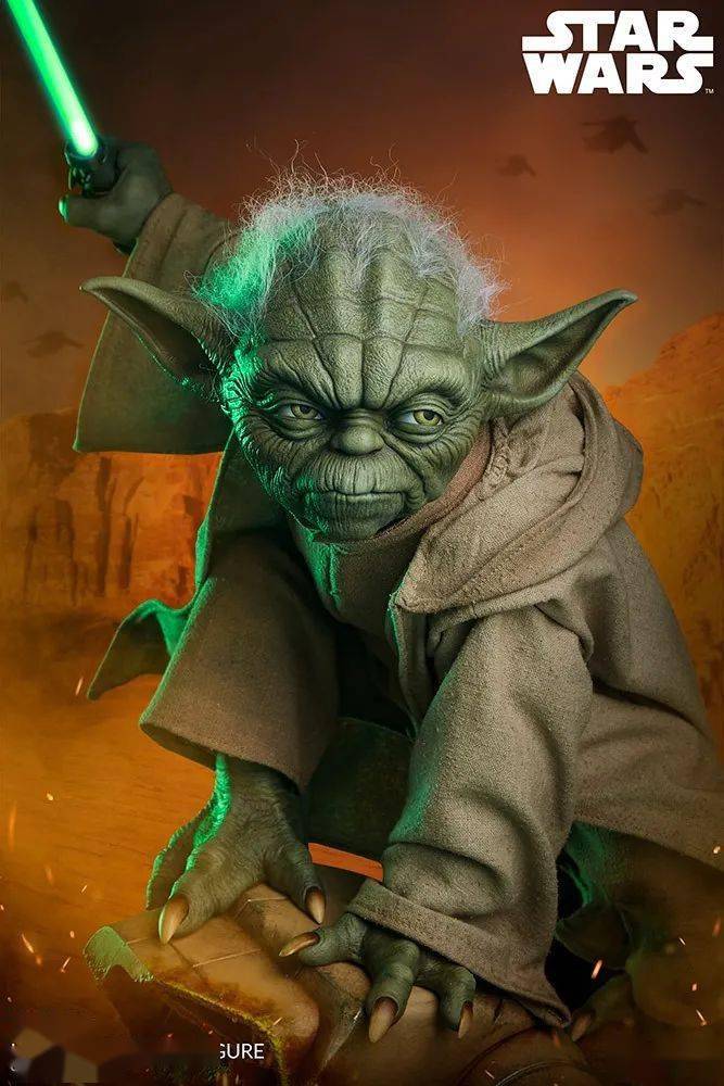 新品预定sideshow20寸星球大战绝地大师yoda尤达200612