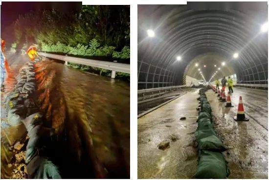 风雨中他们在坚守辽宁高速阜新分公司海棠山隧道抢险