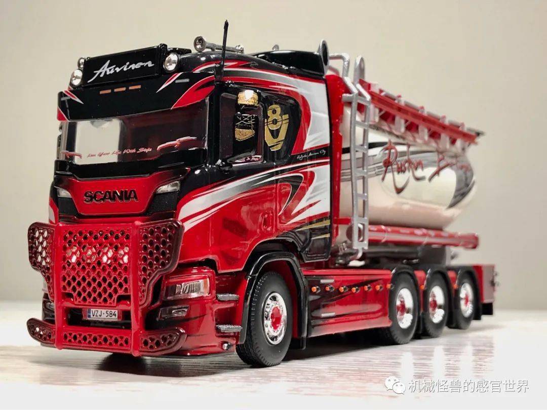 tekno | 为了观赏而生,1:50 斯堪尼亚新一代双罐车模型 ruskon betoni