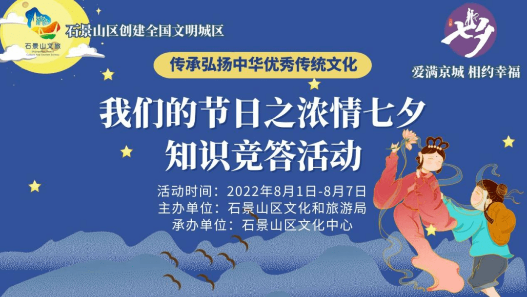 我们的节日之浓情七夕线上知识问答活动开始啦