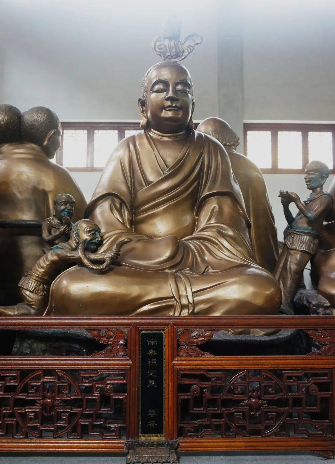 灵隐寺五百罗汉堂——禅定果尊者(304)_高山_磨难_英雄