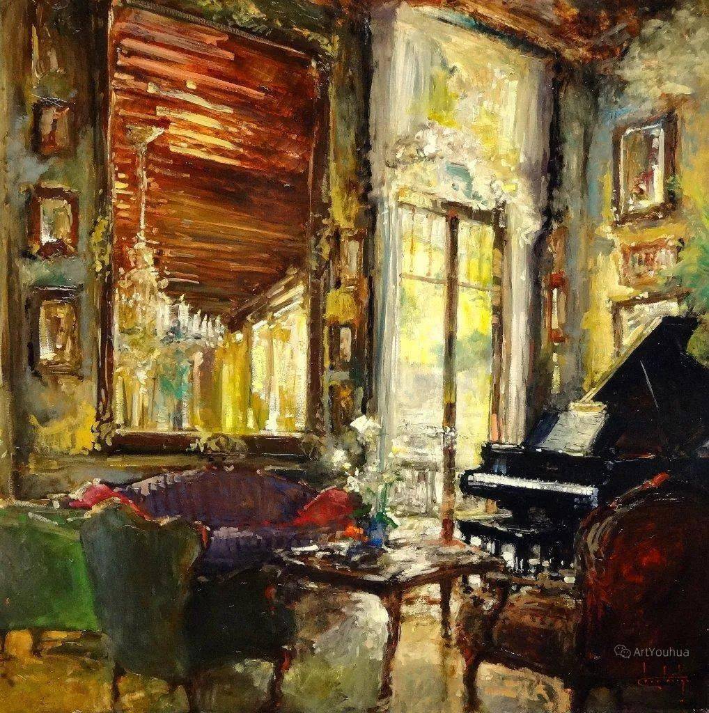 美国印象派画家斯蒂芬·查尔斯·肖特奇油画作品欣赏