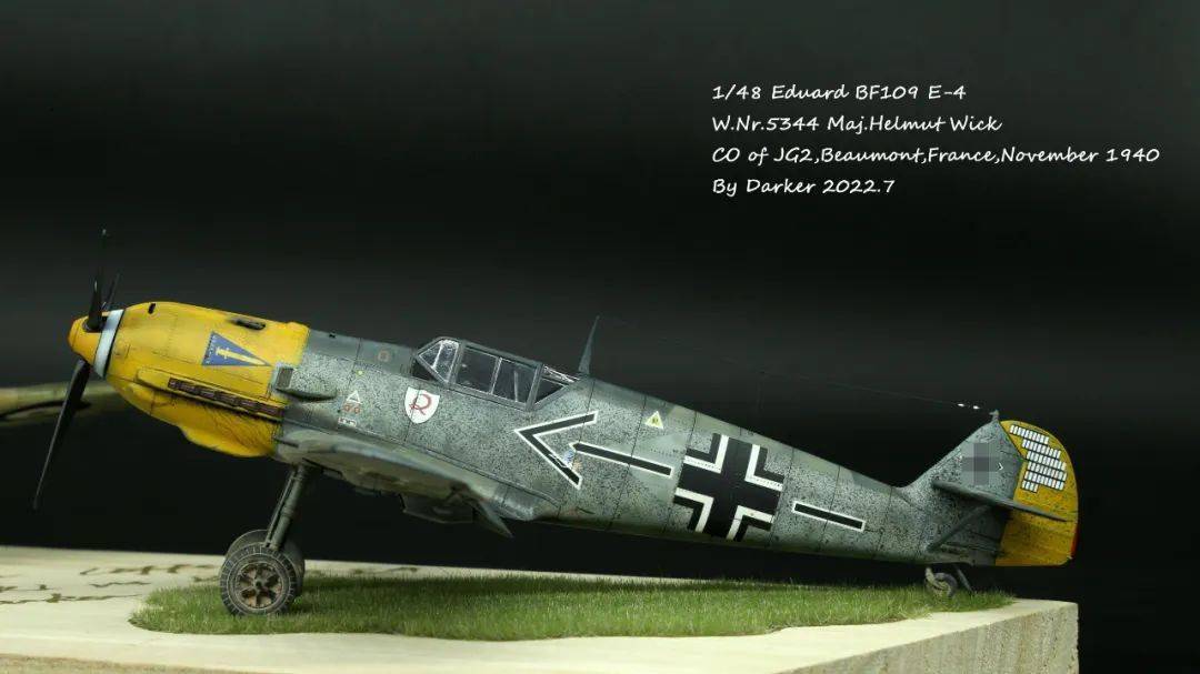 1/48 bf109e4 颶風式戰鬥機雙機組_作品_方法_@qq