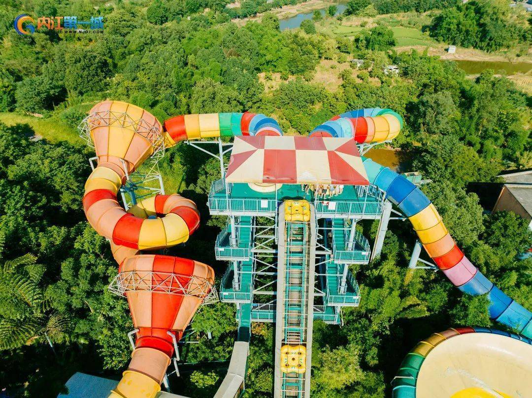 0689抢水上乐园通票!26个玩水项目,内江1h刹拢!_沙滩_弹射_伙伴