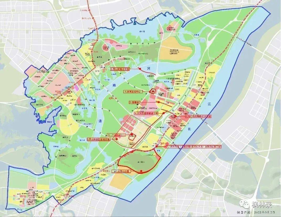 武汉军山新城规划图图片