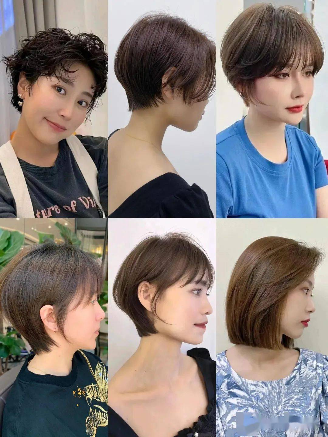 短发的立体感比较好中长短发对于大脸的女性更友好修饰脸型的作用