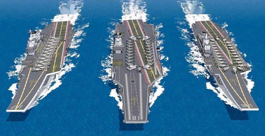 2022年6月17日,中国第三艘航空母舰"福建舰"顺利下水,中国航母正式