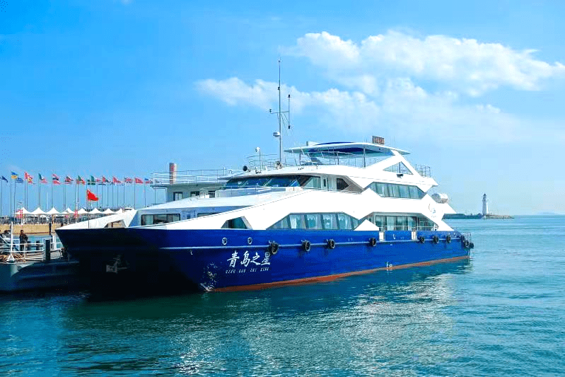 叮咚"您的游轮已到港,请有序登船"_浮山_青岛_奥帆中心