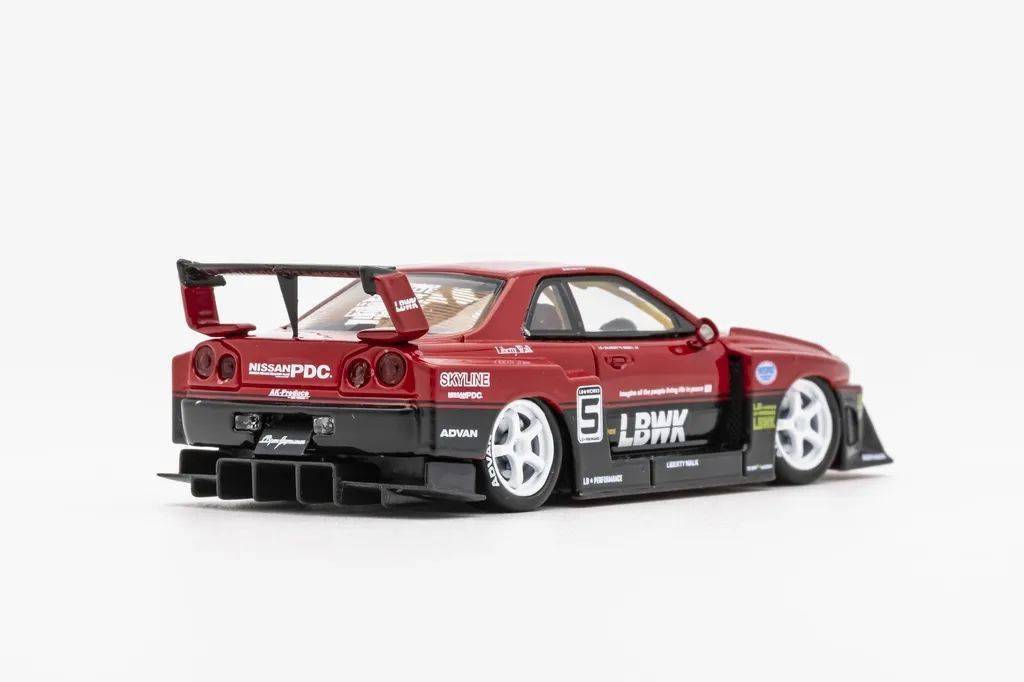 剪影宽体sw的合金lbworksgtr34模型试玩