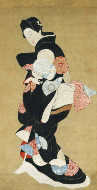 《浮世美人绘》:品味浮世美人绘中蕴含的日本趣味之"粹"_浮世绘_菱川
