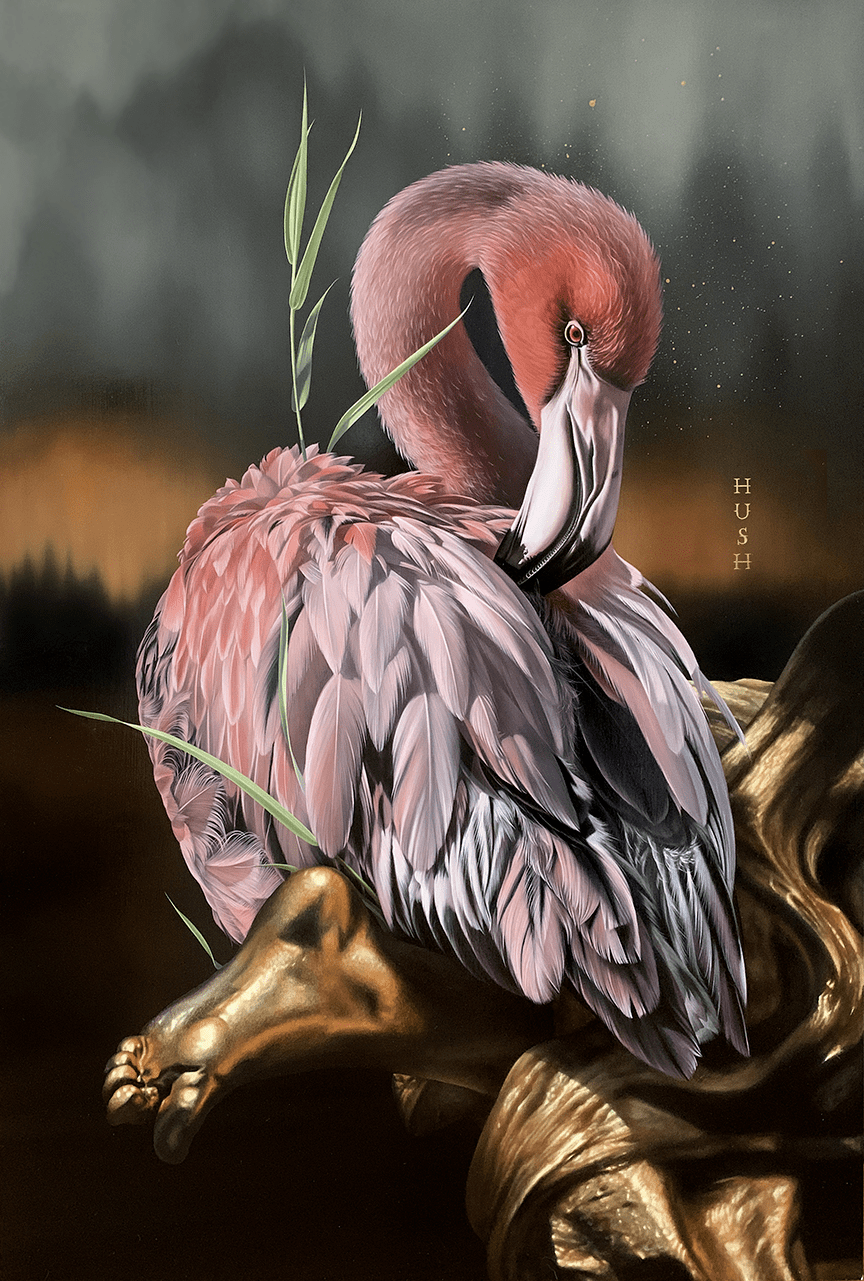 痴迷鸟儿的超现实画家,画出了各种各样的鸟,作品美到新高度_绘画_乔西