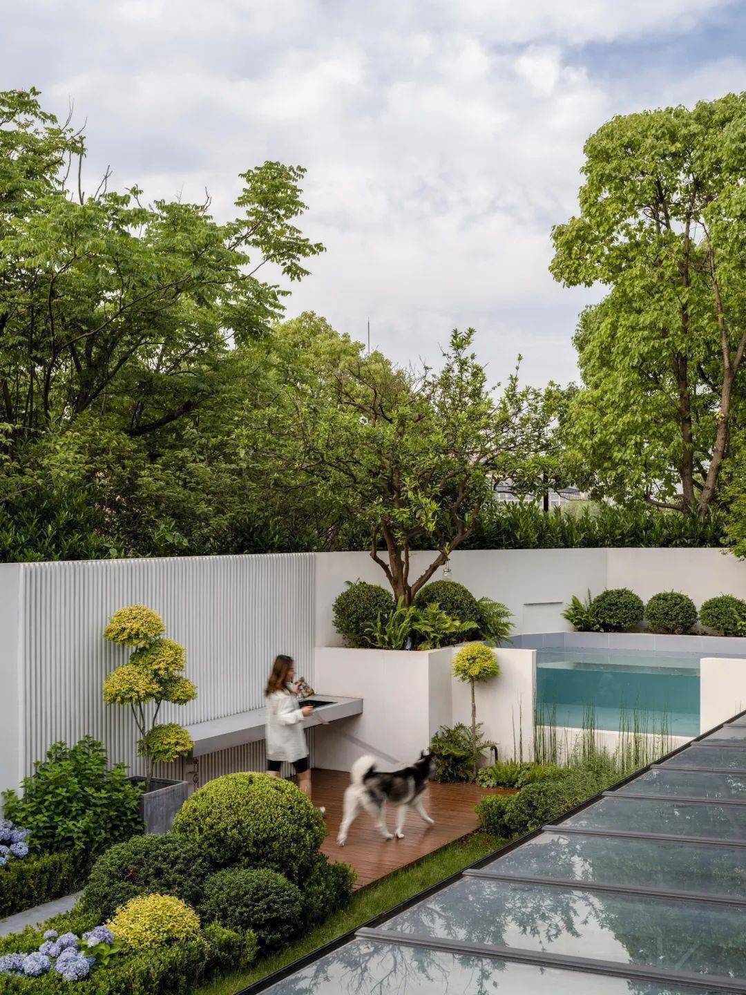 将地下庭院改造成半地下阳光房,舒适又惬意 | 仝设计_空间_光影_玻璃