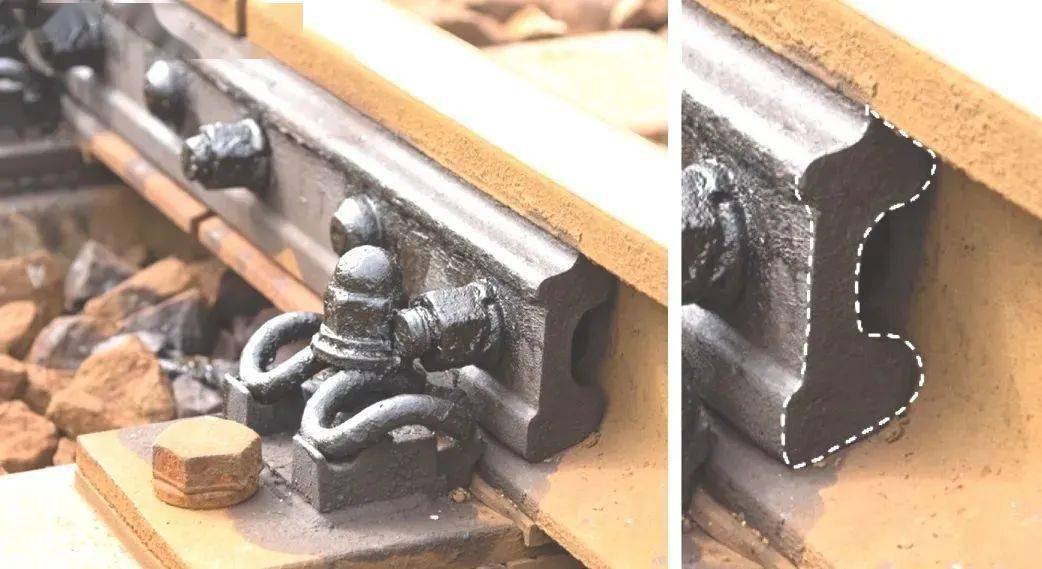钢轨连接需用夹板固定.