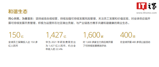 华为发布 2021 年可持续发展报告，全球员工保障投入150多亿元_https://www.jinrisc.com_站长资讯_第4张