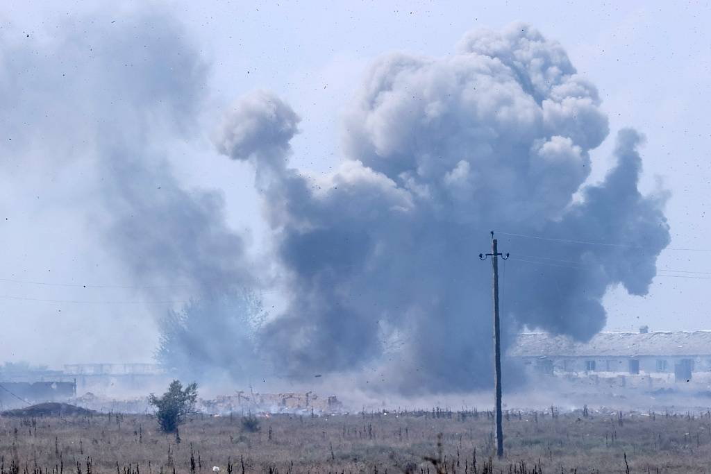 克里米亚连发爆炸后，美媒：乌克兰暗示或对萨基机场爆炸负责