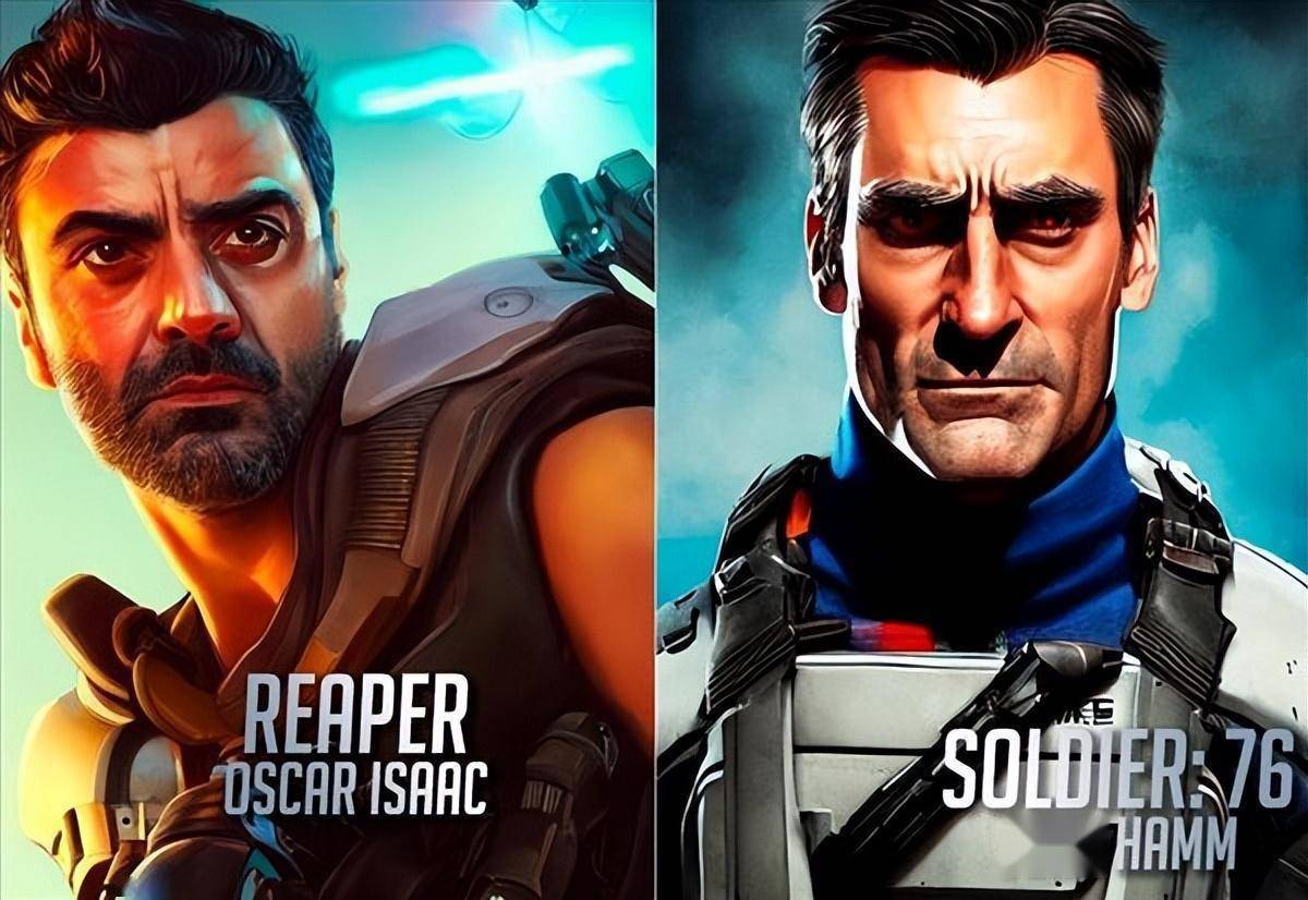 ai绘制全明星《ow》艾什貌美依旧,dva不敢恭维_reddit_先锋_直视