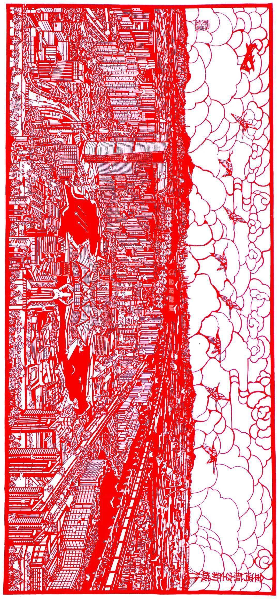 看,金湾版"清明上河图"!_三灶_剪纸_展区