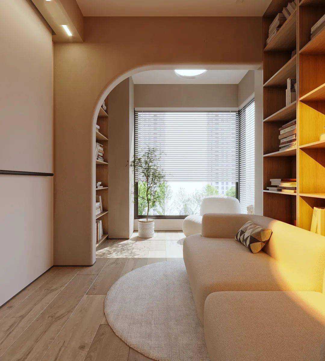 小极聊搭配 | 138㎡侘寂风空间,家的无线可能性