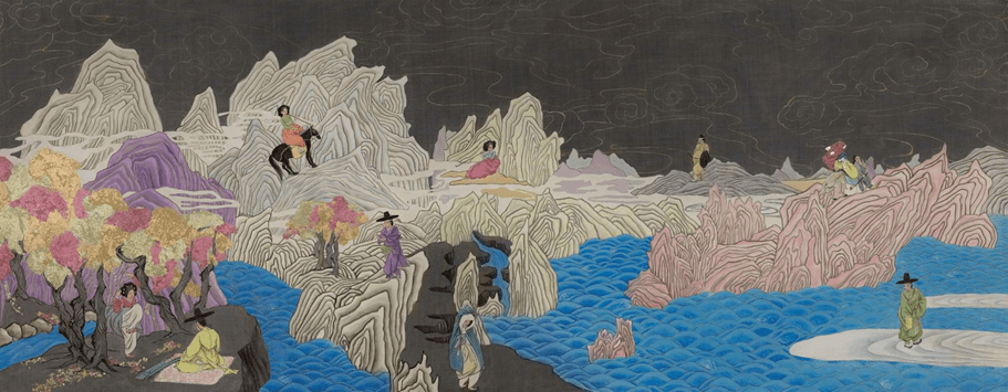 中央美术学院中国画学院人物画本科生毕业展_作品_cm_金瑞