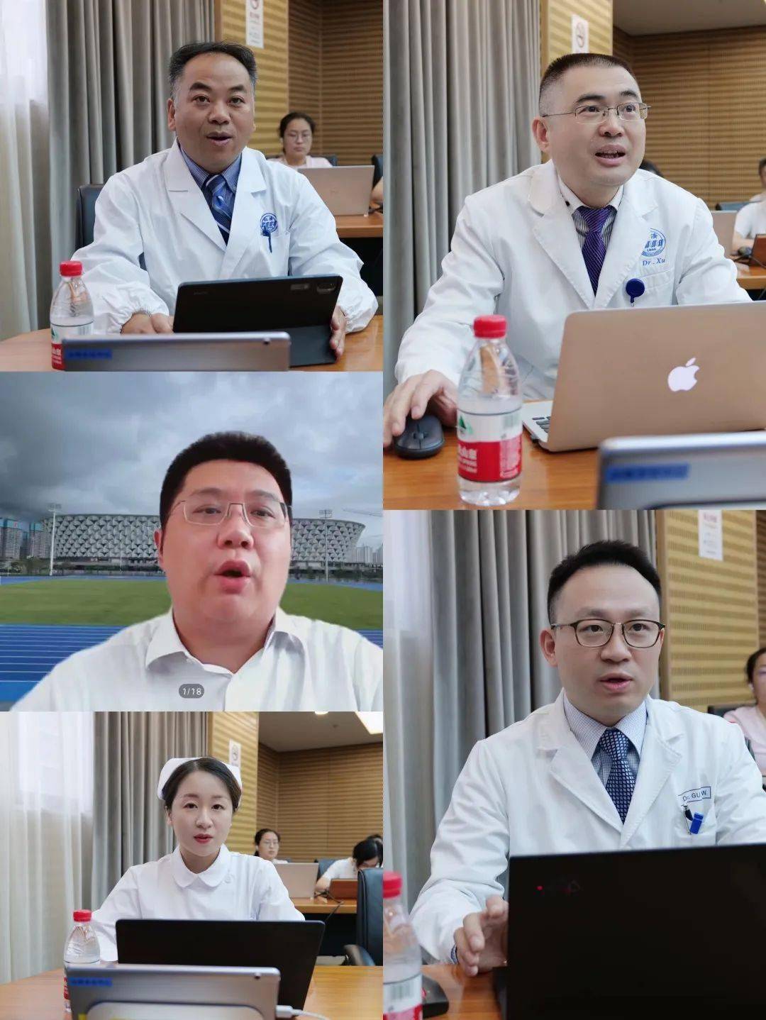 (班海群,秦骏,富晶晶,徐仁应,顾卓伟交流科普经验)今年3月以来,为