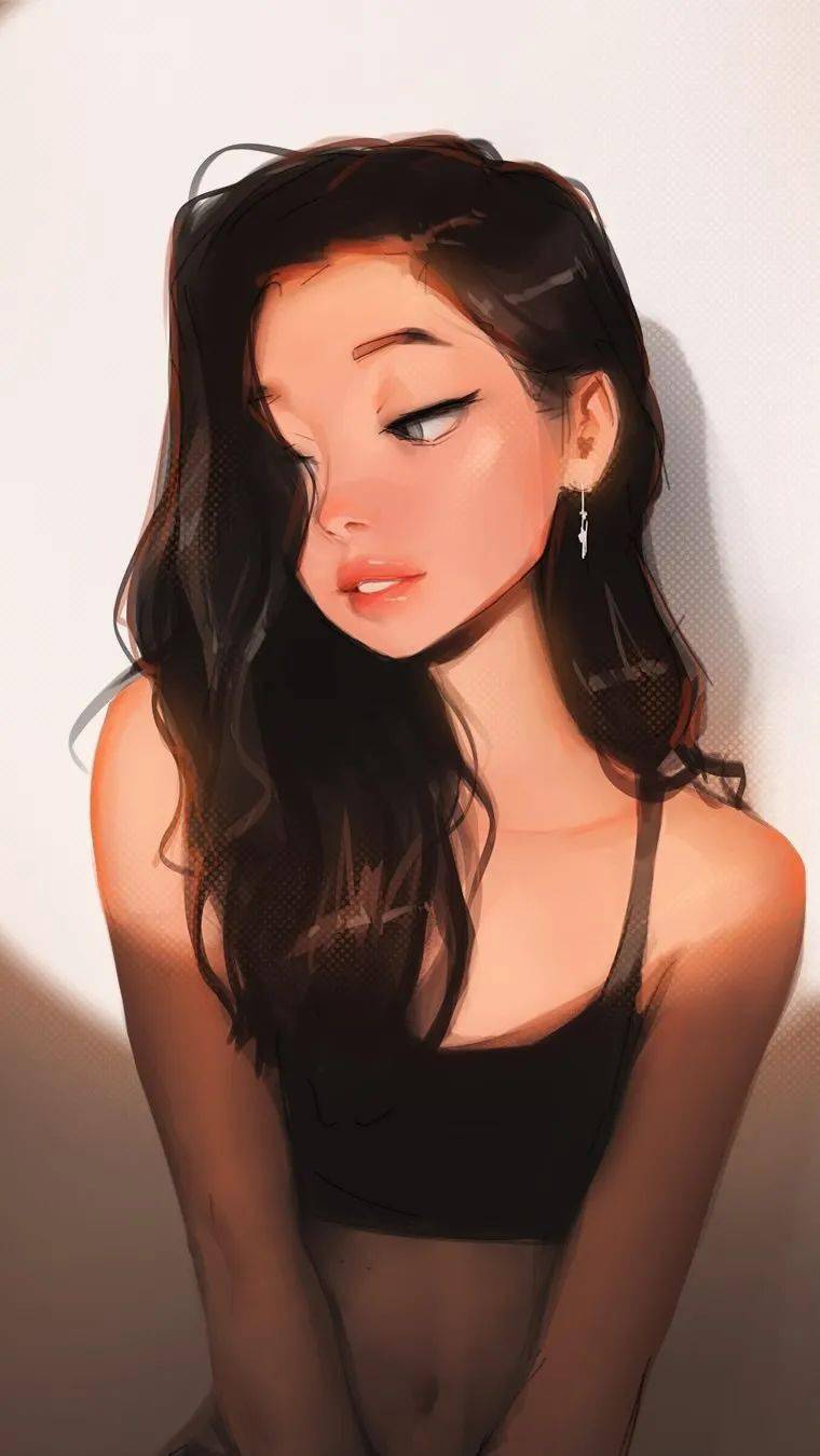 马来西亚画师-sam yang的作品,以"男友"的视角绘制的都市年轻女孩的