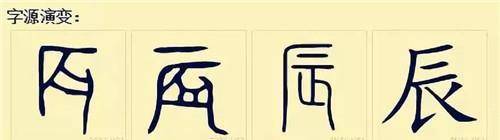 古籍的《说文解字》则是这么形容"辰"这个字"辰,震也.