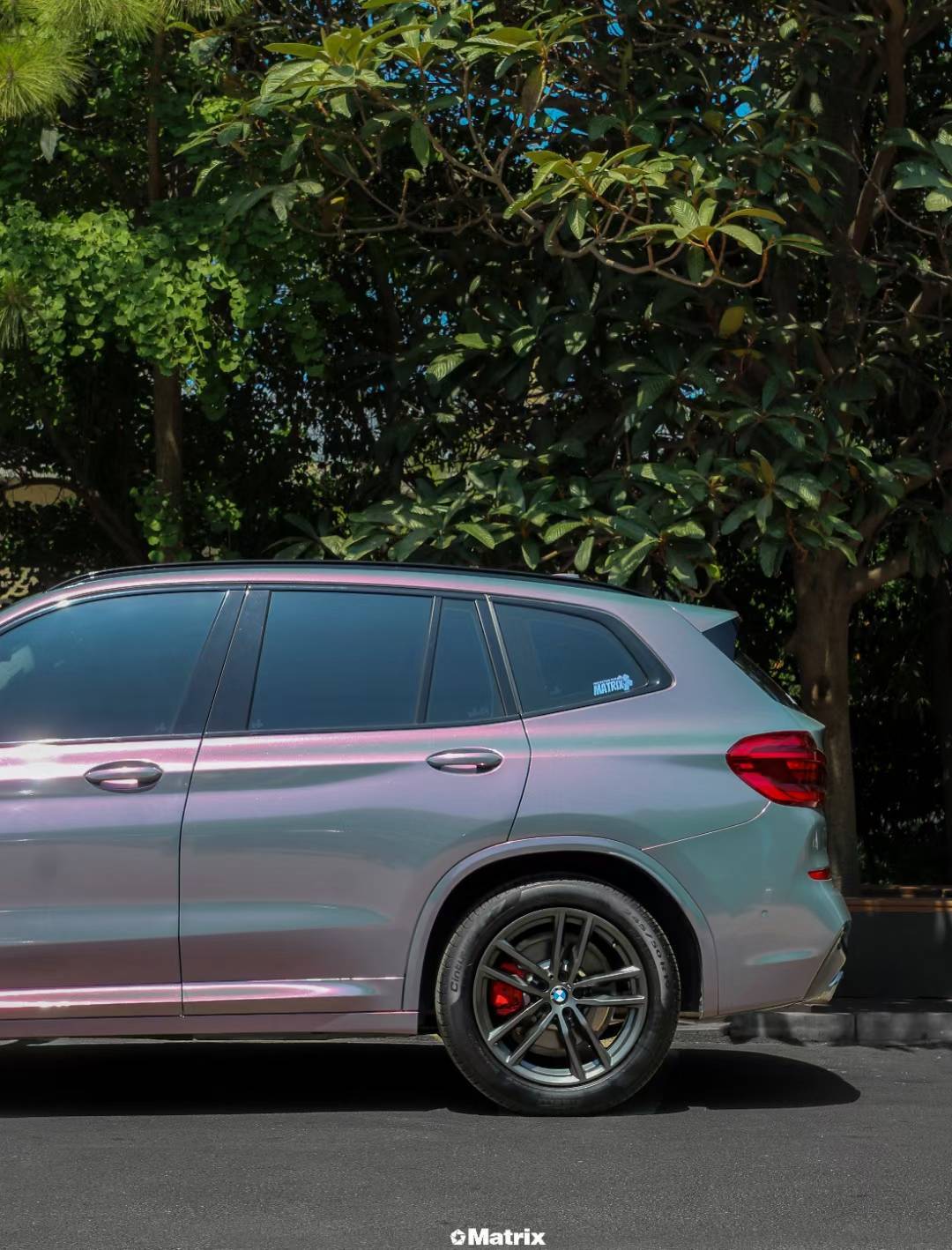 宝马x3矩阵改色膜星空灰魅影,犹如浩瀚星空_protect_your_love