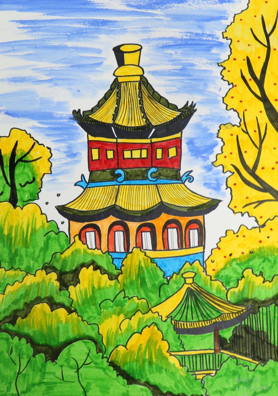 "招商银行杯"和美乐绘少儿美术展作品展播7_春晖_校区_滨州