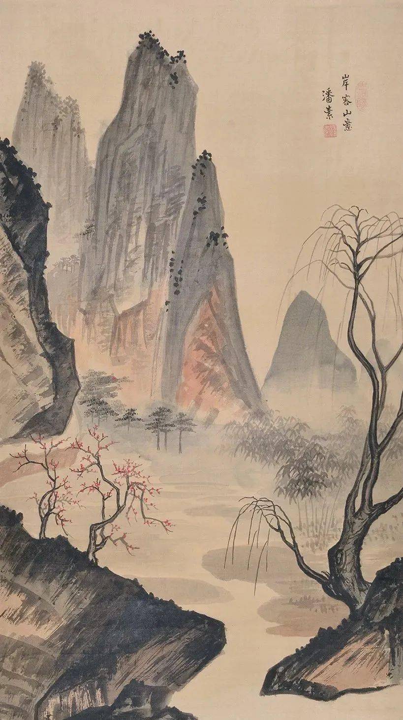 潘素 山水 素韵流芳：潘素山水作品欣赏，网友直呼：美到想住进她的画里！_