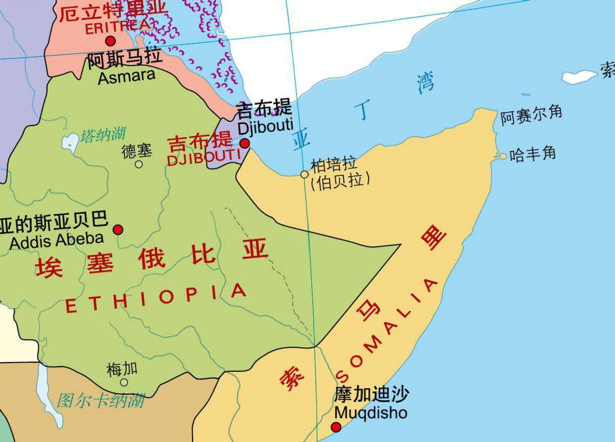 索马里地图高清版大图图片