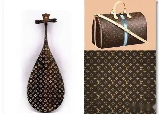 lv老花抄袭中国纹样!实锤?(保护好中国传统艺术)_图案_日本_琵琶