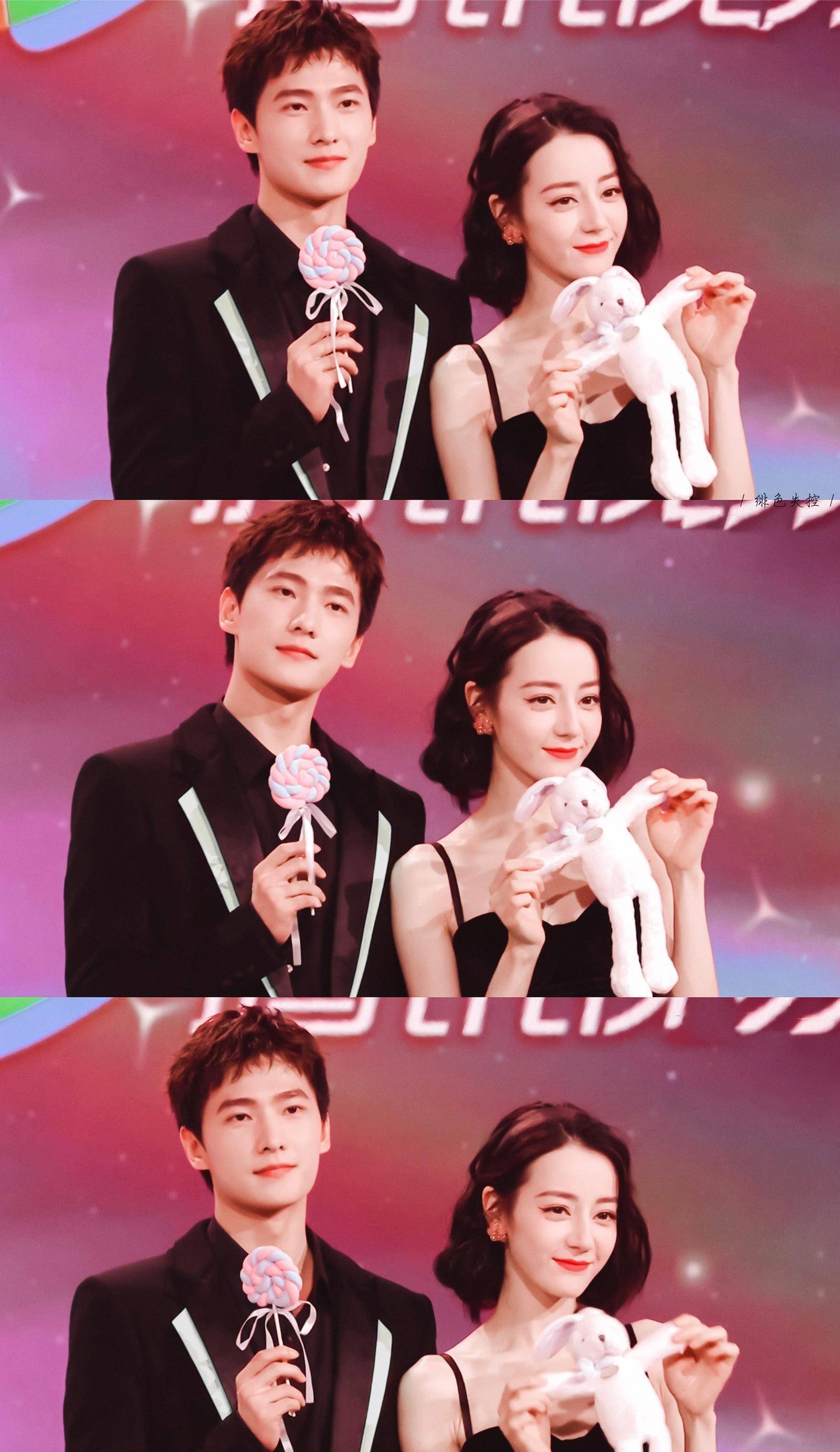 杨洋对迪丽热巴说好尴尬,短发热巴引人注目,原来明星也会尴尬