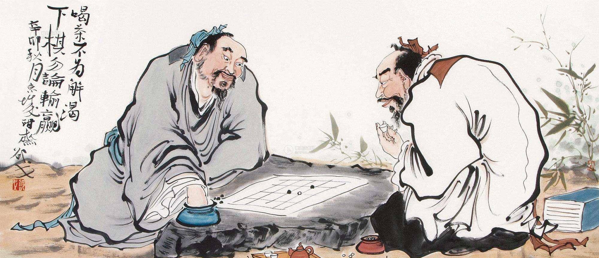 他上山砍柴看两人下棋,意外进入"虫洞,下山发现世间已过百年_王质