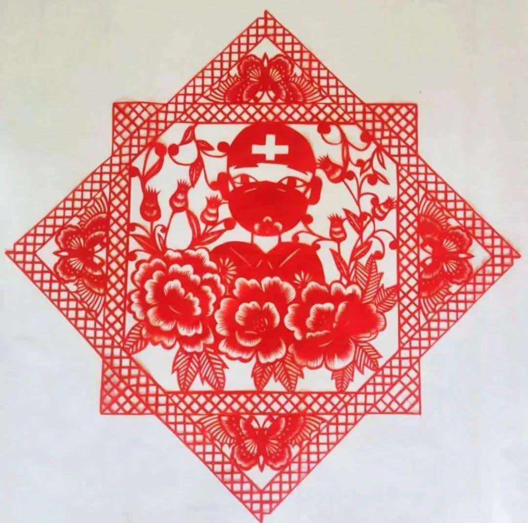 市文化馆:以"艺"抗疫 剪纸传情_疫情_防控_霍改苗