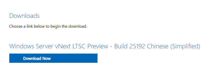 微软 Windows Server VNext 预览版 25192 发布