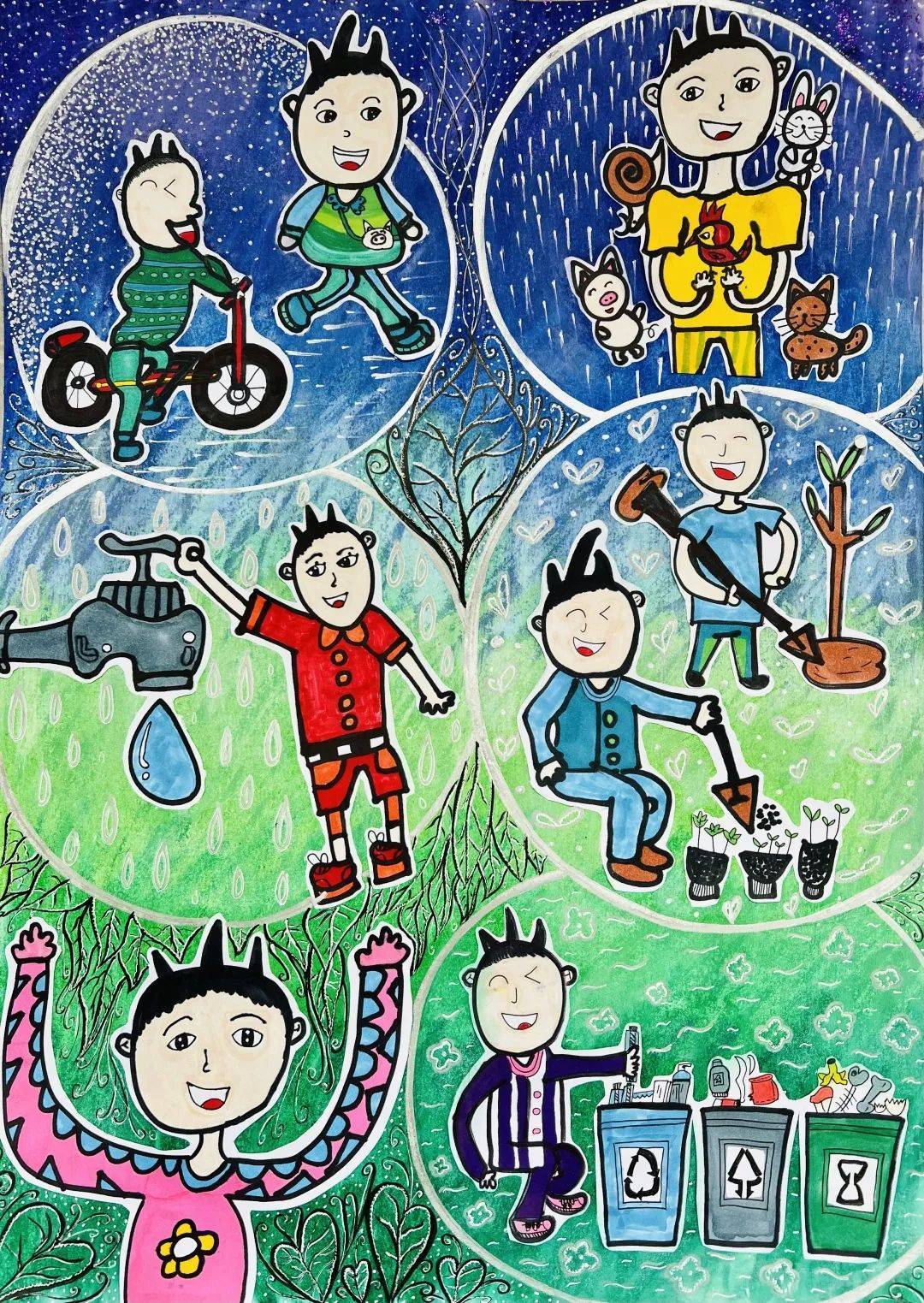 "健康的样子"儿童绘画作品征集活动优胜作品名单公布!