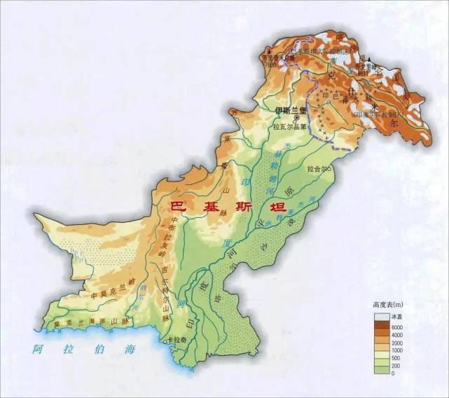 巴基斯坦气候分布图图片