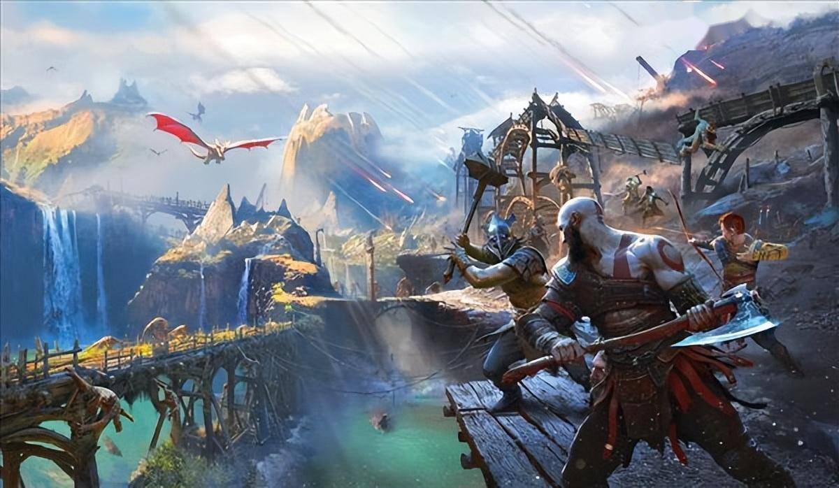 疑《战神5:诸神黄昏》设定集截图泄露 反派boss奥丁_阿特_托斯_图片