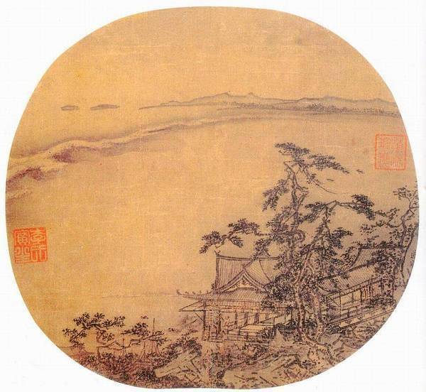 经典宋画小品,宁静致远!_佚名_萧寺图_花鸟