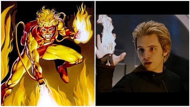 火人—x战警:背水一战他们的肤色看起来差不多,但服装的许多标志性