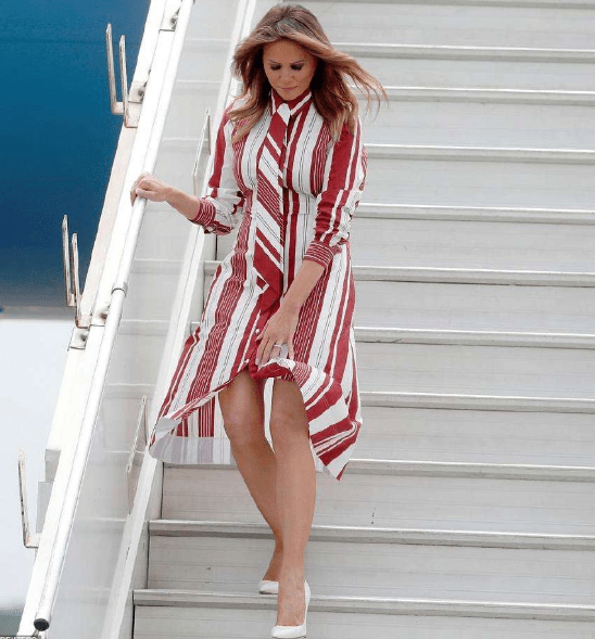 看完梅拉尼娅踩着高跟鞋劳动,再看看米歇尔,谁在真正干活很清楚