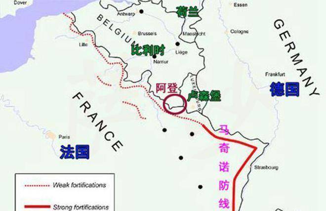 为什么马奇诺防线只保护边境一部分？1940年5月10日德军突袭法国