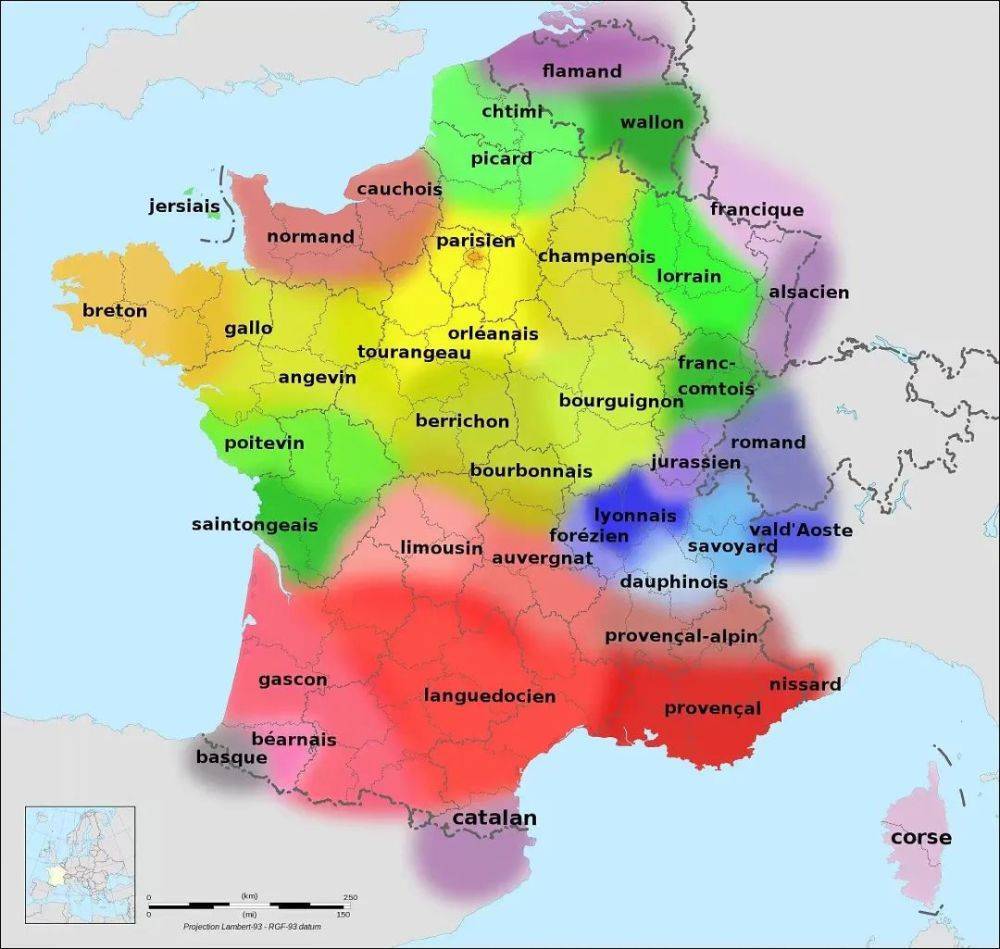 像德语像意大利语像西班牙语就是不像法语！法国的这些方言怎么这么怪啊？