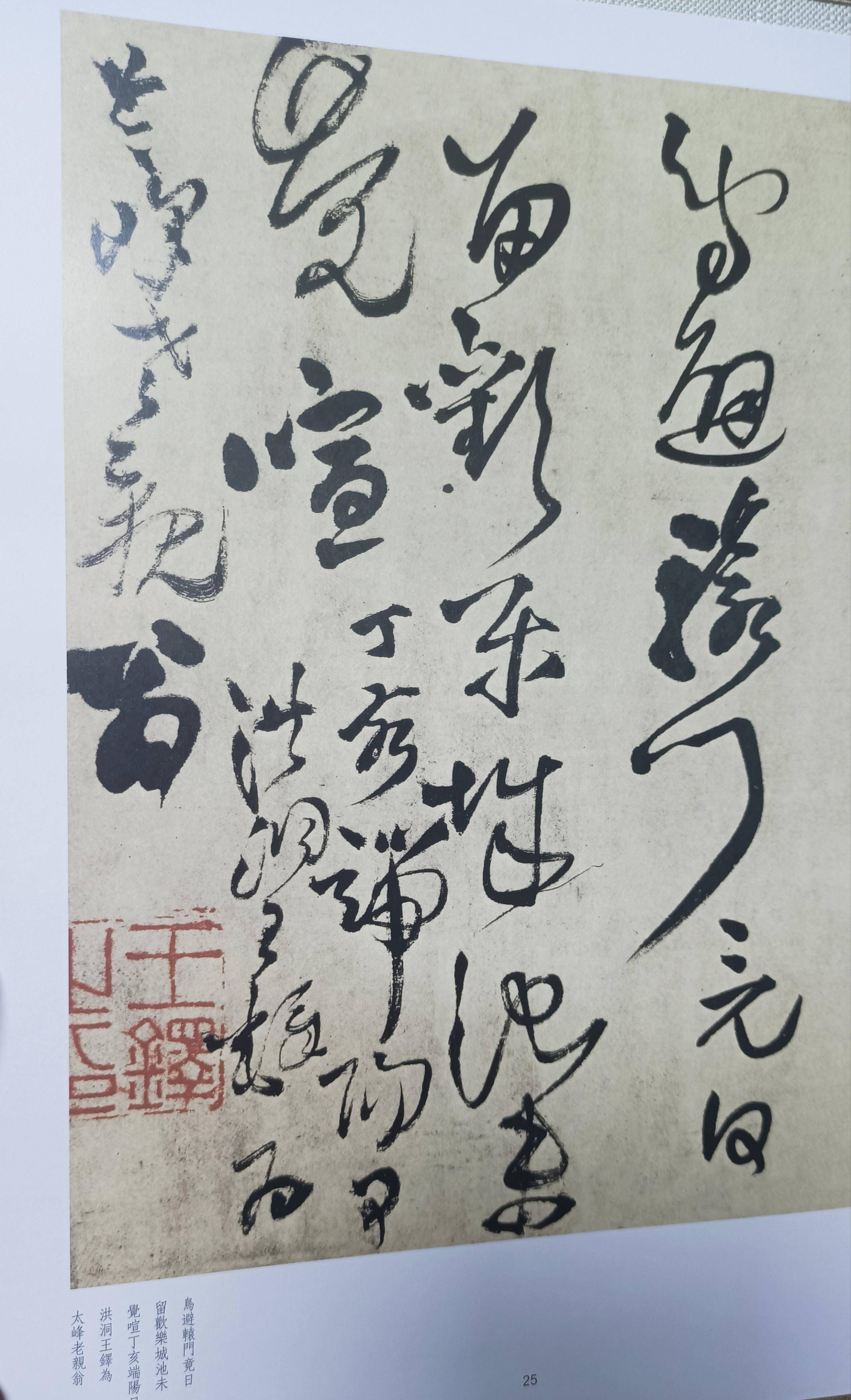 王铎草书《杜甫诗五律五首》,高清全图和细节,带着注释,先收藏_作品