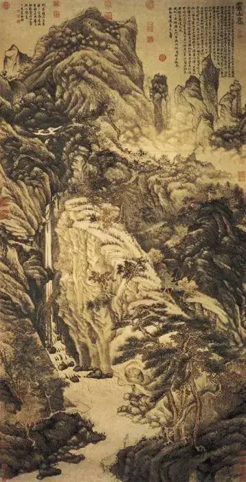看看明代的传世山水名画，感受青绿山水画的表现技法！_搜狐网